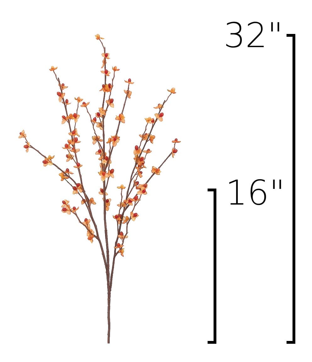 32" Faux Bittersweet Stem