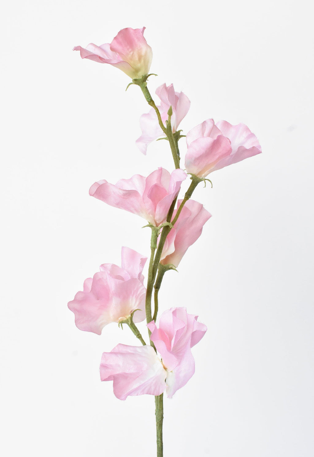 22" Faux Light Pink Sweet Pea Stem