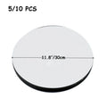5/10pcs Acrylic Mirror Table Centerpieces, Round Decorative Display Trays for Wedding, Dining & Coffee Tables(20/30cm)