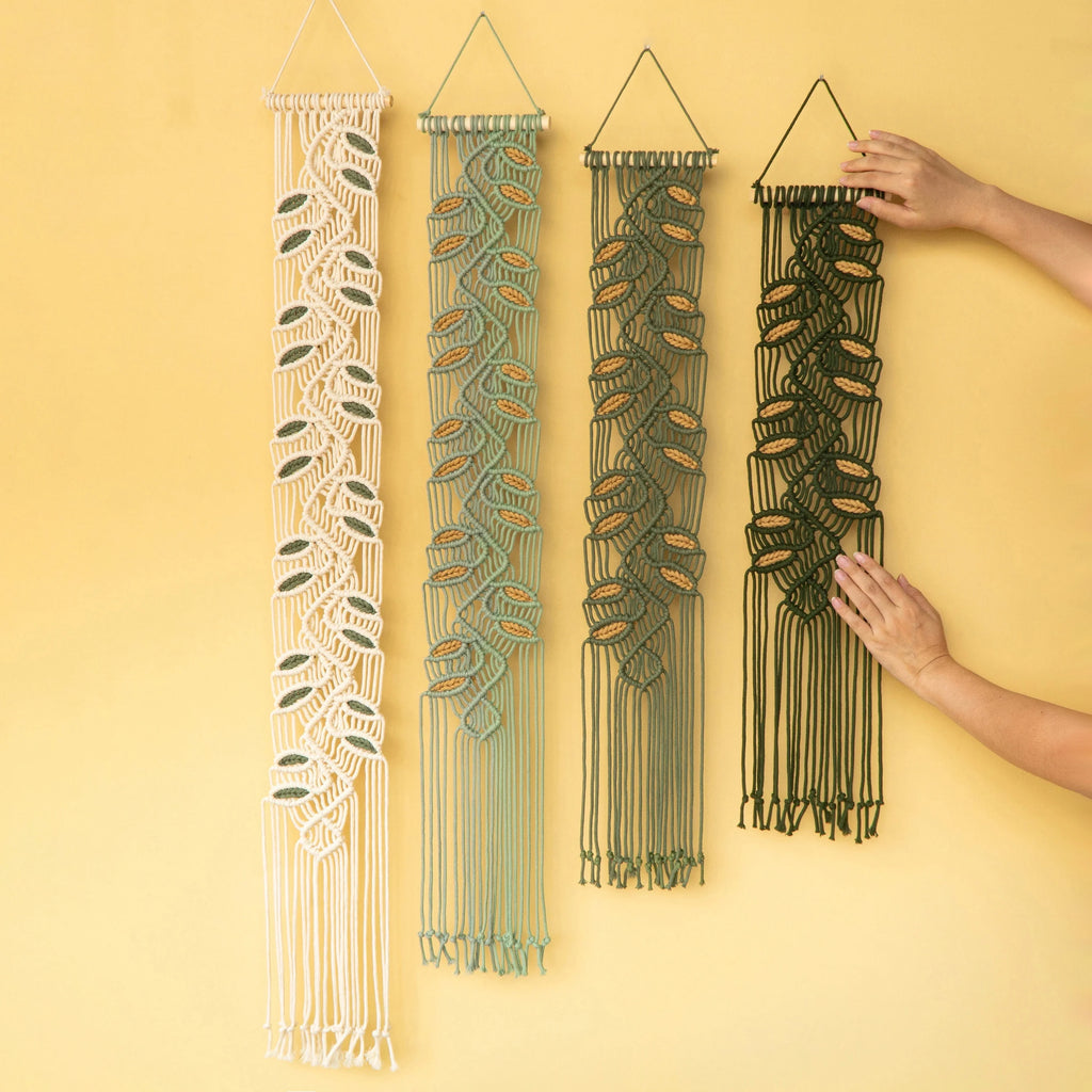 Vesta Green Macrame Wall Hangings