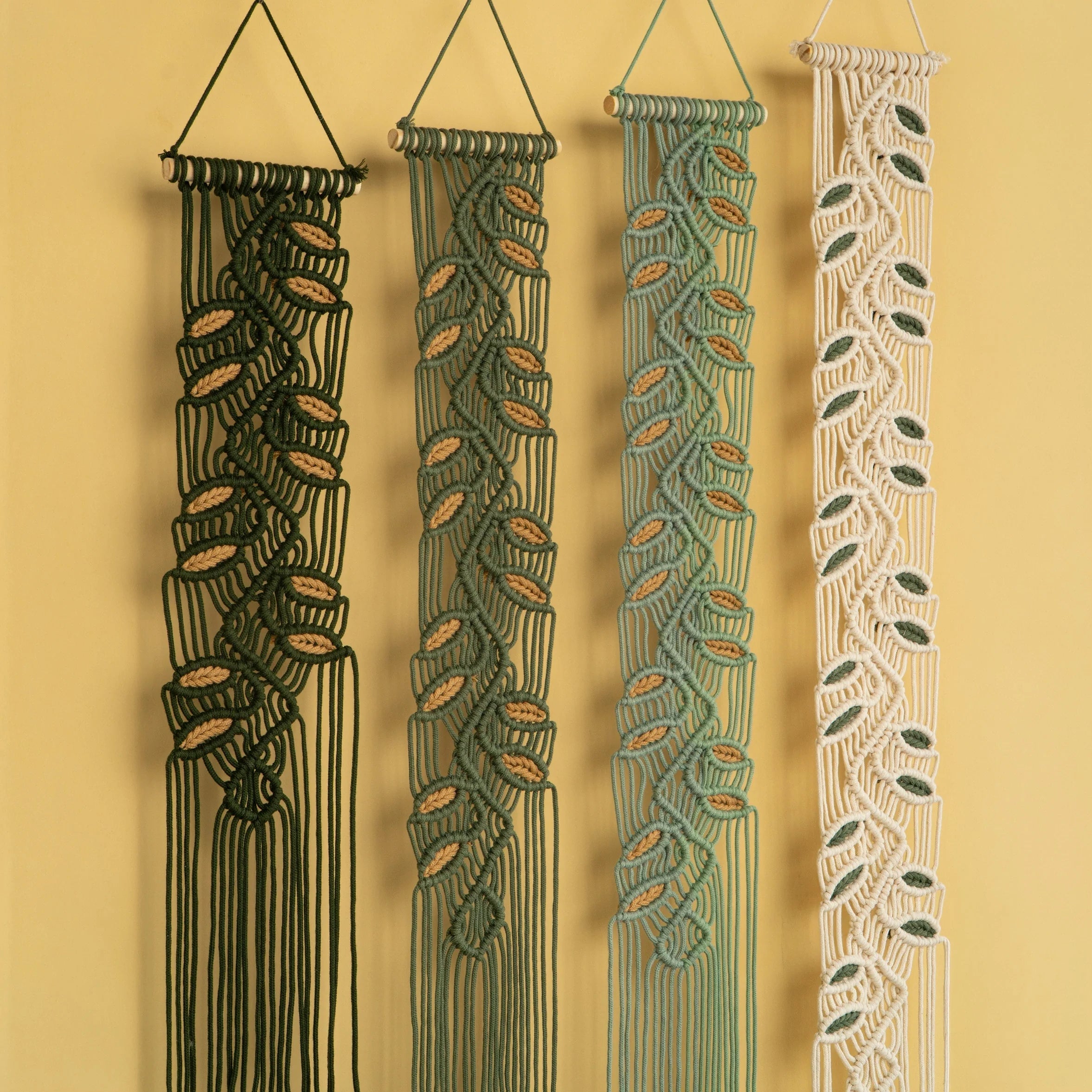 Vesta Green Macrame Wall Hangings