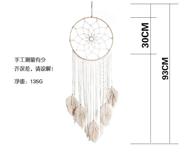 Home Aesthetic Room Decor Leaf Wall Hanging Dream Catcher Aesthetic Room Home Decor For Teenage Girl Dorm Room Decor Wedding Decorations Craft Gift With LED Light  Kid Room Decoration Living Room Wedding Party Wind Chimes
